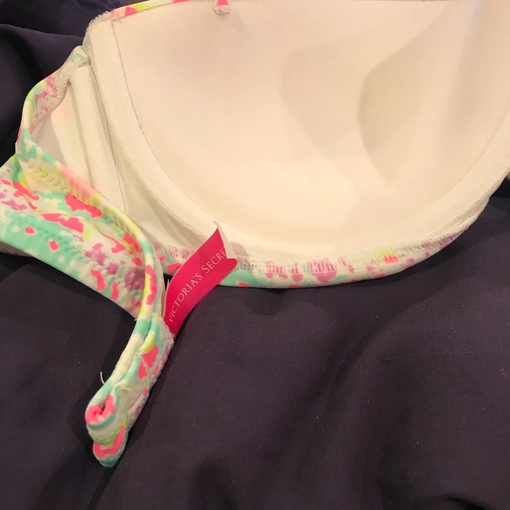 Strapless Multicolored Bikini Top - image 3